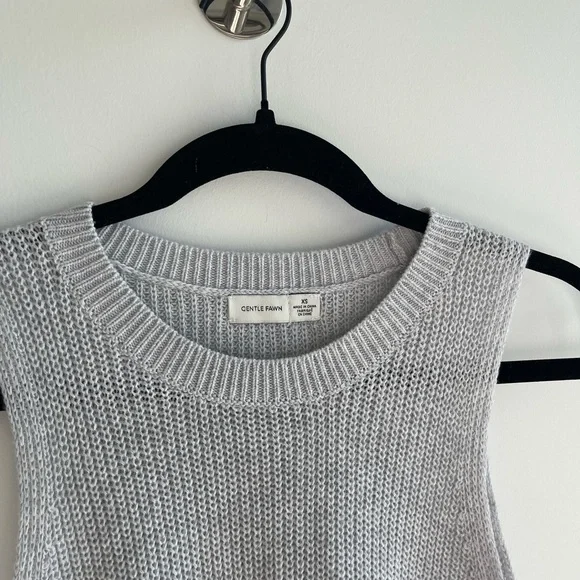 Gentle Fawn Gray Knit Sleeveless Top - Picture 2 of 2